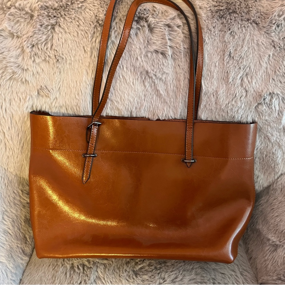 Brown Italian Leather Purse - MDBM